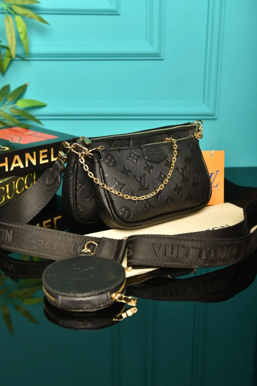 Multi Pochette Monogram Black