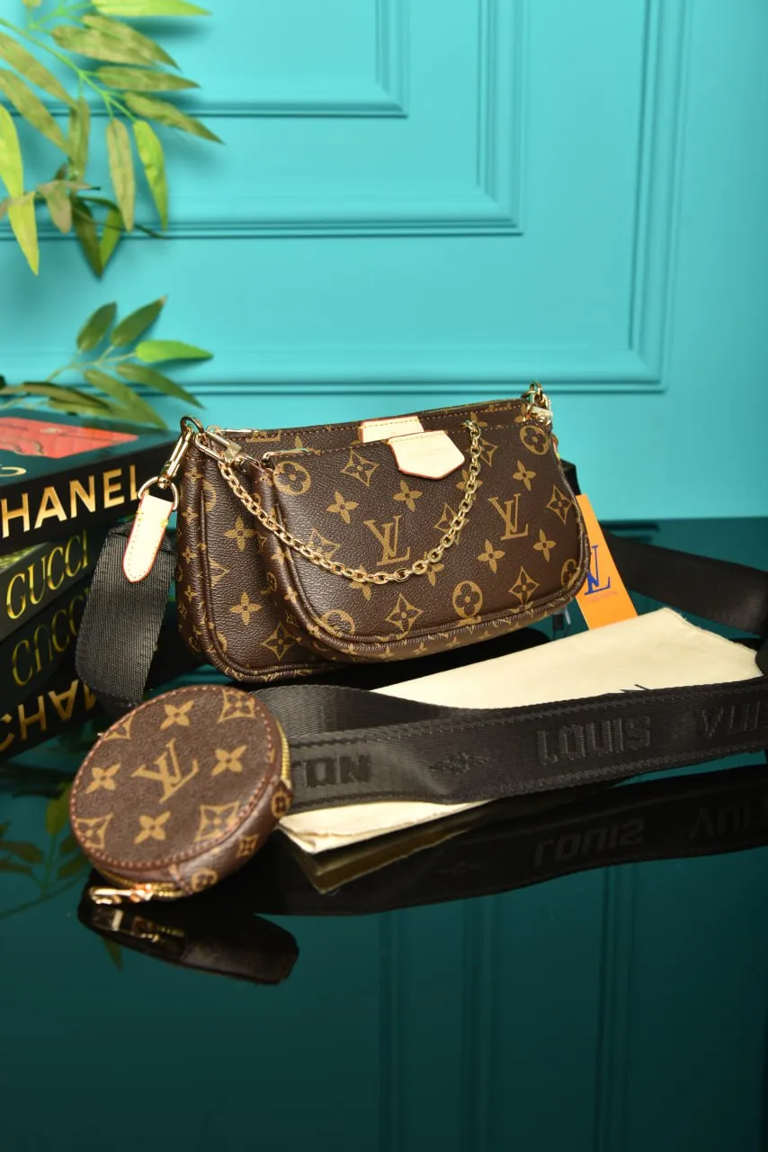 Multi Pochette Monogram Black Strap
