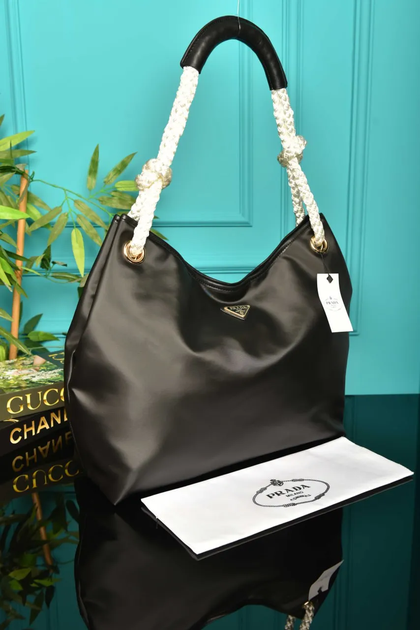 Mariner Large Re-Nylon Shoulder Bag Black