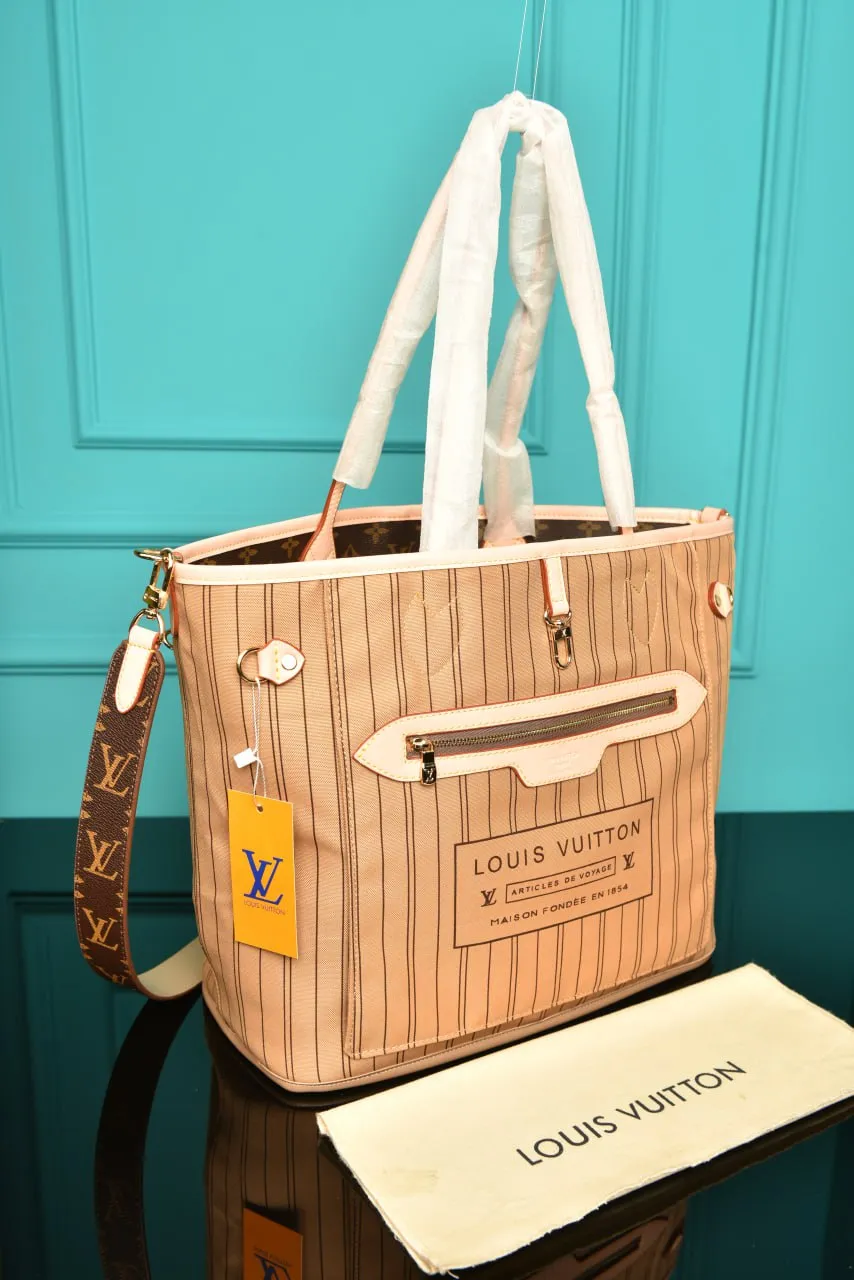 Neverfull Bandouliere Inside Out MM Monogram Brown