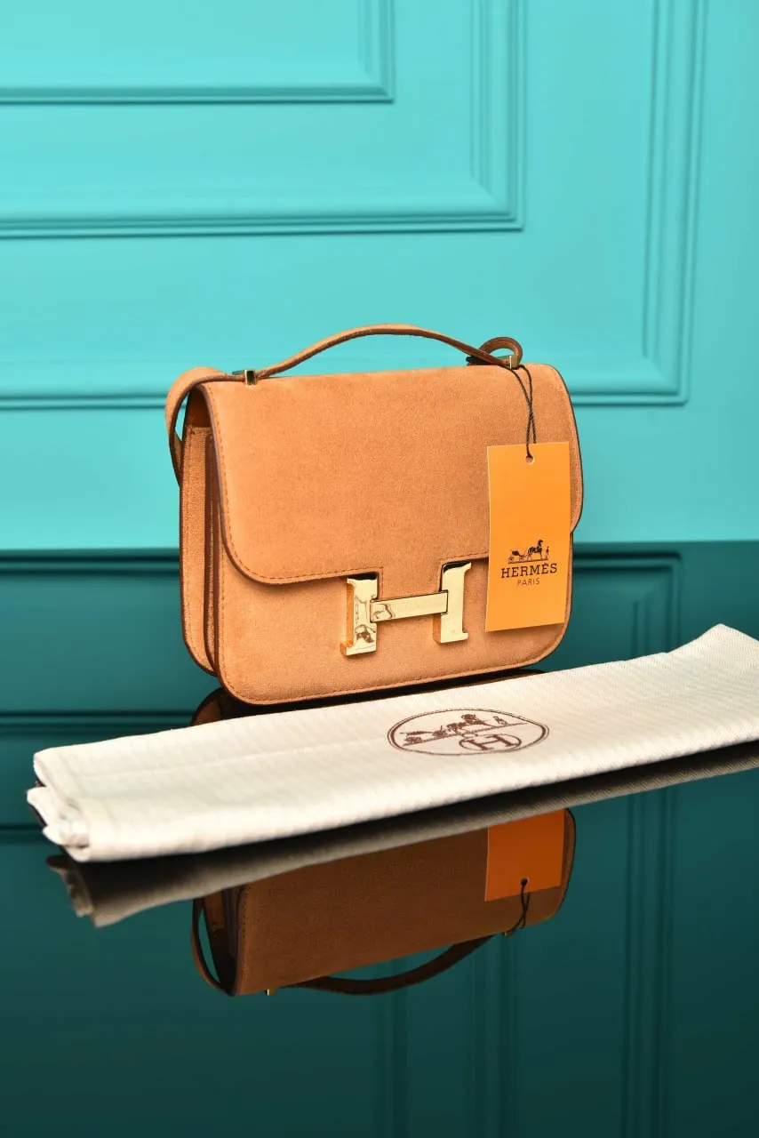 Constance Mini Bag in Suede Brown