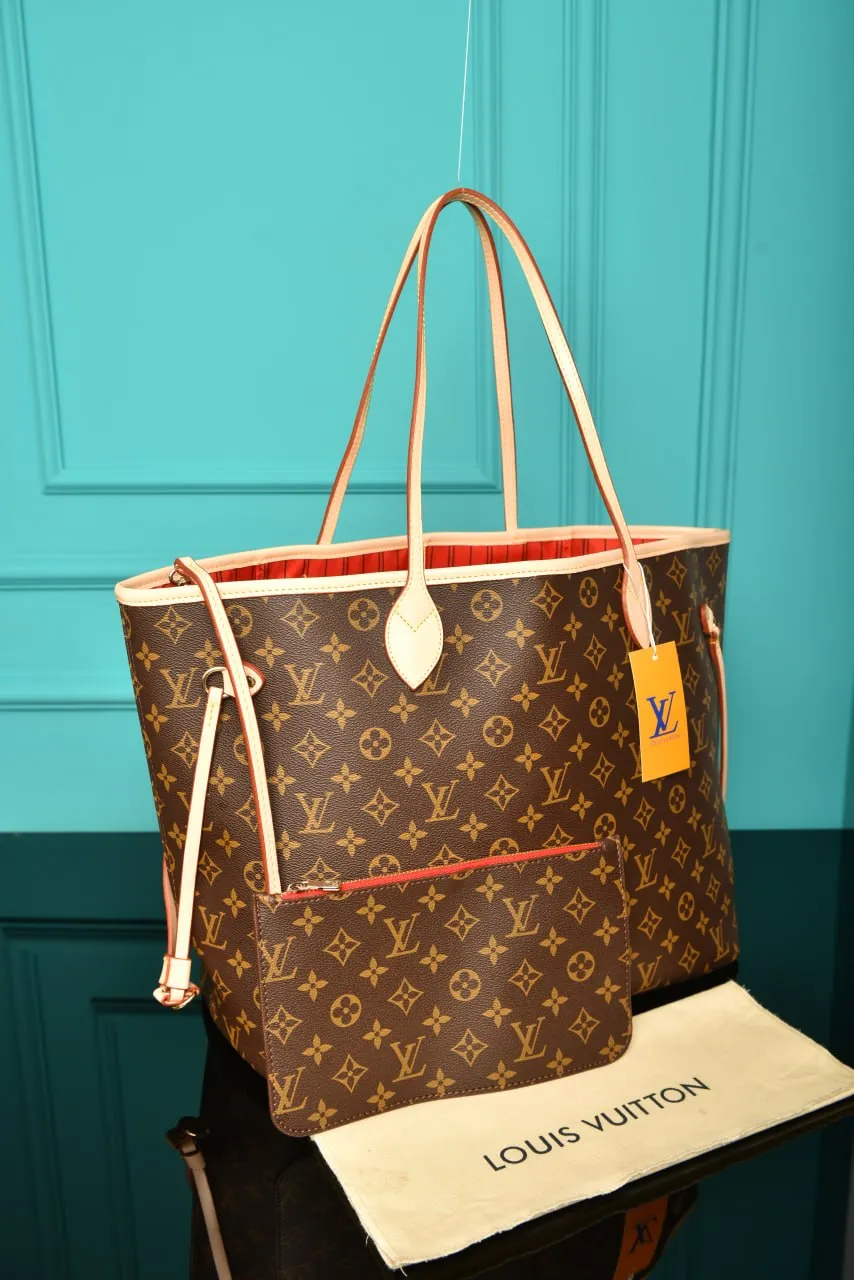 Neverfull GM Monogram Red
