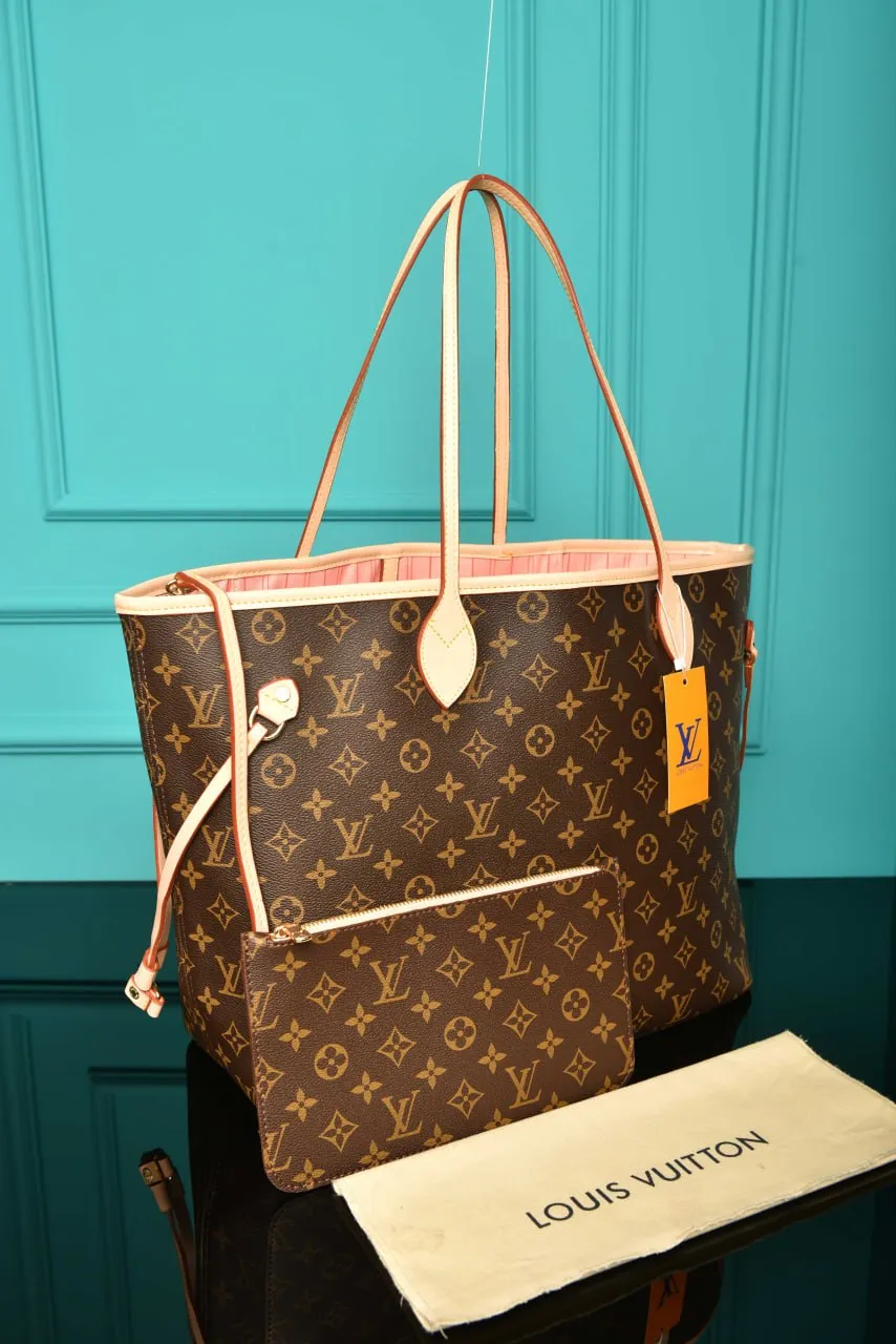 Neverfull GM Monogram Pink