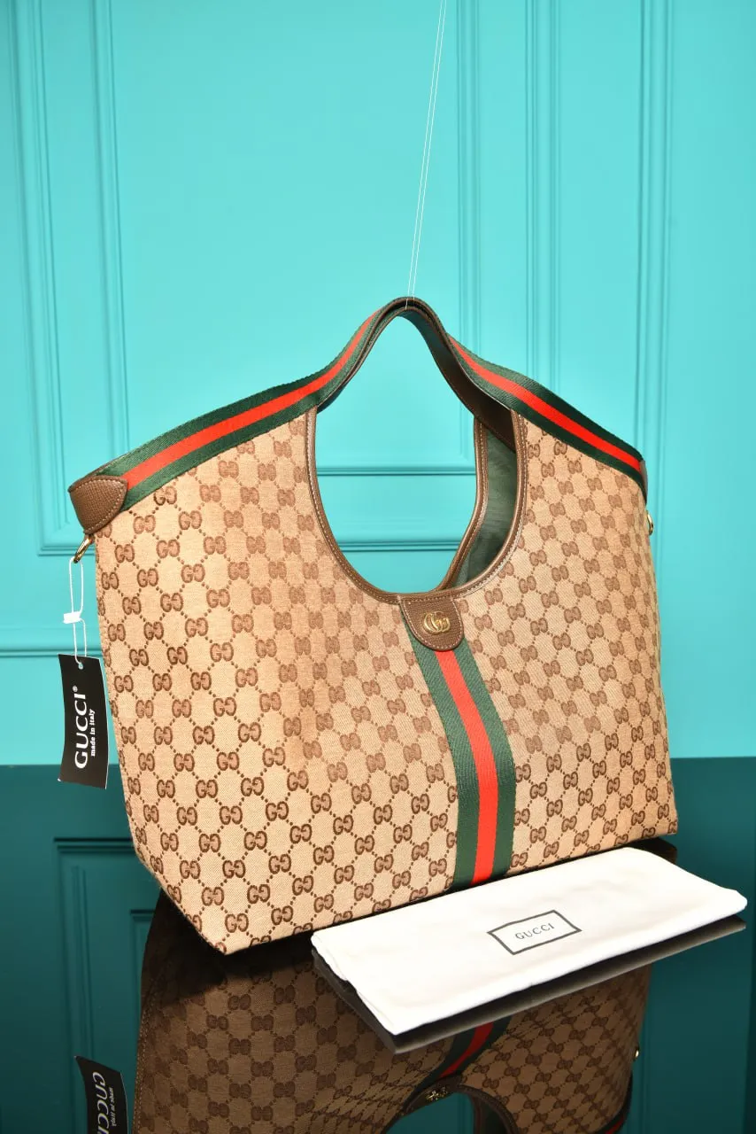 Giglio Large Tote Bag in Brown