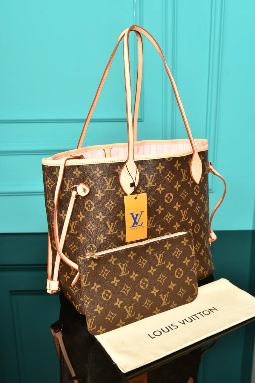 Neverfull MM Monogram Pink