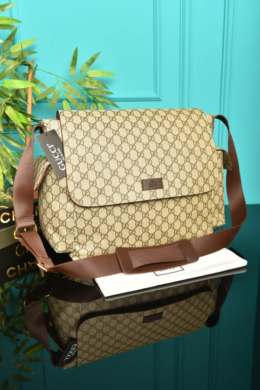 GG Plus Diaper Bag Dark Brown Strap